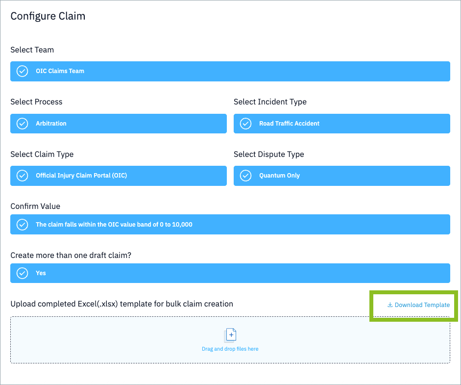 Download Bulk Upload Template