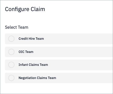 Configure Claim