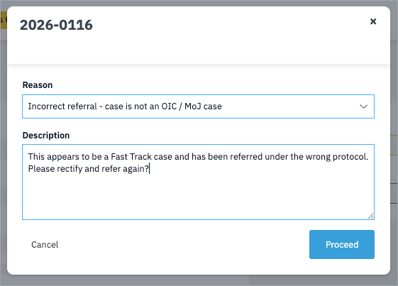 Reject Claim