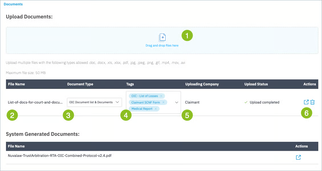 Upload Documents